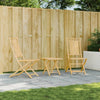 Klappbarer Gartenstuhl Budomir 46x66x99cm (2 Stück Bambus)