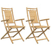Taitettavat puutarhatuolit Budomir 53x66x99cm (2 kpl bambu)