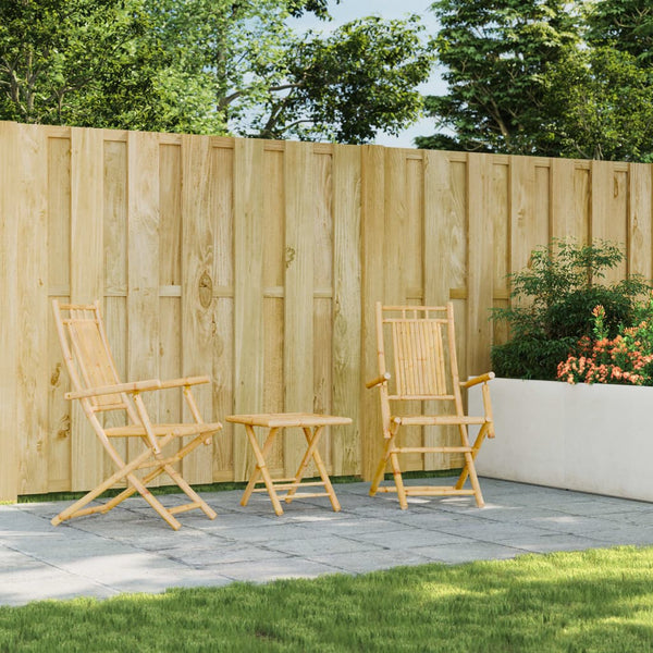 Taitettavat puutarhatuolit Budomir 53x66x99cm (2 kpl bambu)
