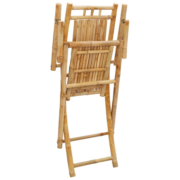Taitettavat puutarhatuolit Budomir 53x66x99cm (2 kpl bambu)
