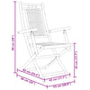 Taitettavat puutarhatuolit Budomir 53x66x99cm (2 kpl bambu)