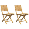 Taitettavat puutarhatuolit Vinjulet 43x54x88cm (2 kpl bambu)