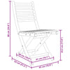 Taitettavat puutarhatuolit Vinjulet 43x54x88cm (2 kpl bambu)