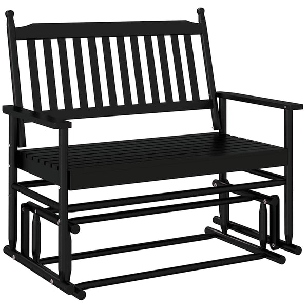 Schwarze Ruderbank Liubco 118x70x104,5cm (Espe)