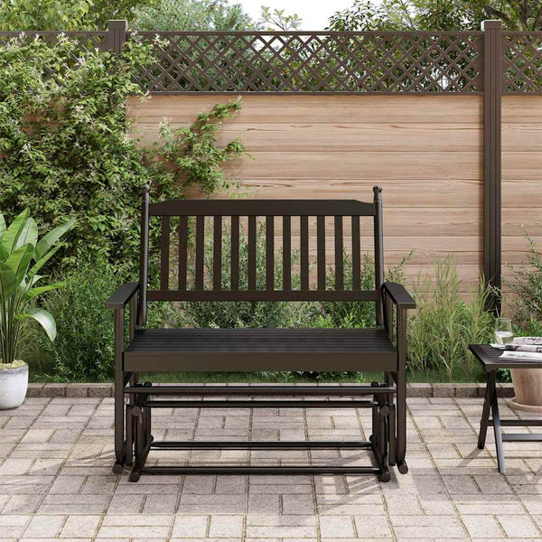 Schwarze Ruderbank Liubco 118x70x104,5cm (Espe)