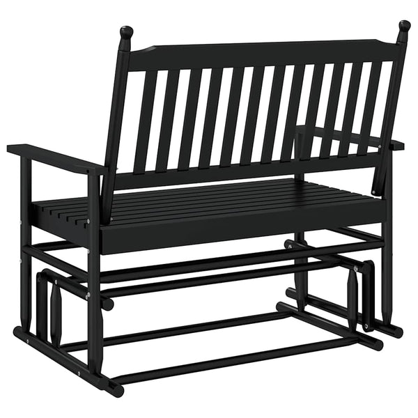Schwarze Ruderbank Liubco 118x70x104,5cm (Espe)