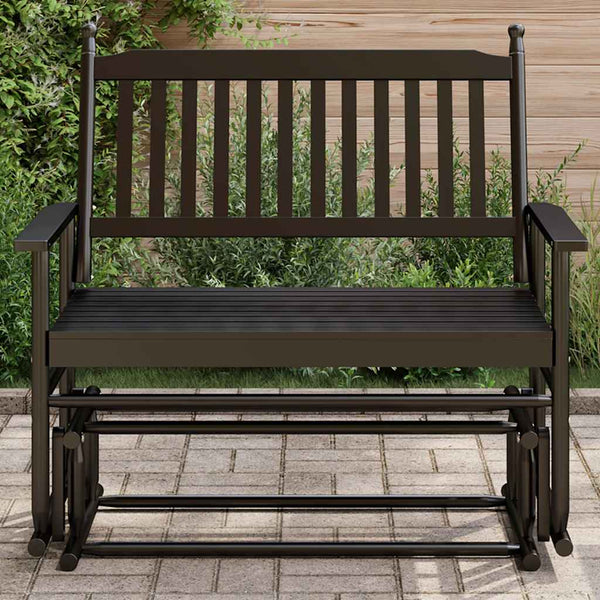 Schwarze Ruderbank Liubco 118x70x104,5cm (Espe)