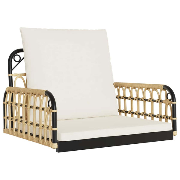Schaukelstuhl mit Kissen Lazareta 63x58x39cm (Polyrattan und Stahl)