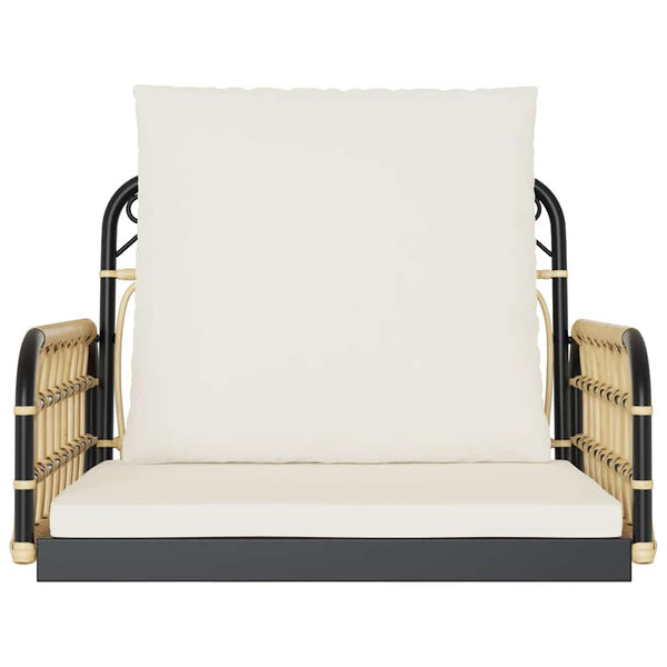 Schaukelstuhl mit Kissen Lazareta 63x58x39cm (Polyrattan und Stahl)