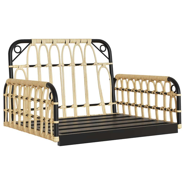 Schaukelstuhl mit Kissen Lazareta 63x58x39cm (Polyrattan und Stahl)