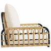 Schaukelstuhl mit Kissen Lazareta 63x58x39cm (Polyrattan und Stahl)