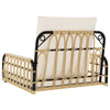 Schaukelstuhl mit Kissen Lazareta 63x58x39cm (Polyrattan und Stahl)
