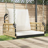 Schaukelstuhl mit Kissen Lazareta 63x58x39cm (Polyrattan und Stahl)