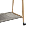 Garderobenständer mit Ablage und Rollen Teofilk 96x45,5x155,5cm (Bambus)