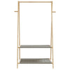 Kleiderständer mit Regalen Teofilk 96x45,5x150,5cm (Bambus)