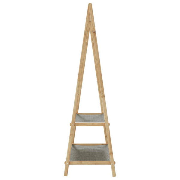 Kleiderständer mit Regalen Teofilk 96x45,5x150,5cm (Bambus)