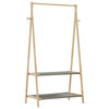 Kleiderständer mit Regalen Teofilk 96x45,5x150,5cm (Bambus)