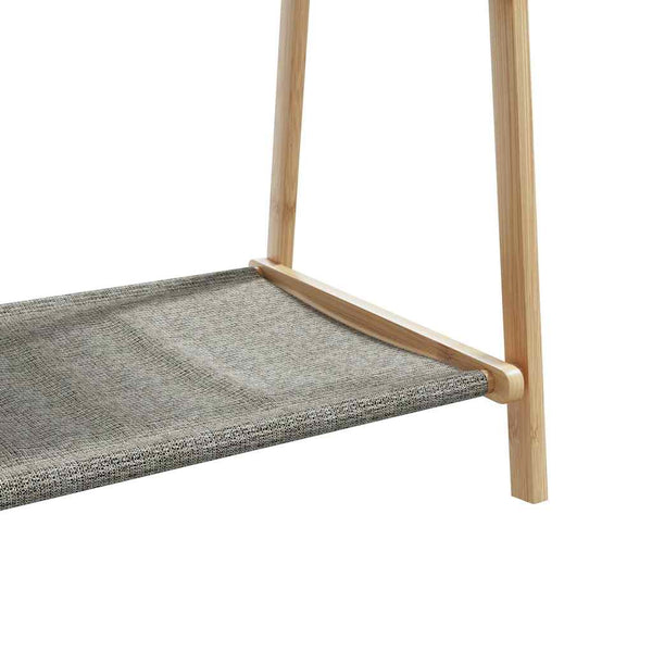 Kleiderständer mit Regalen Teofilk 96x45,5x150,5cm (Bambus)