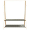 Vaateteline hyllyillä Teofilk 132x45,5x150,5cm (bambu)