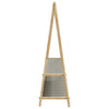Vaateteline hyllyillä Teofilk 132x45,5x150,5cm (bambu)