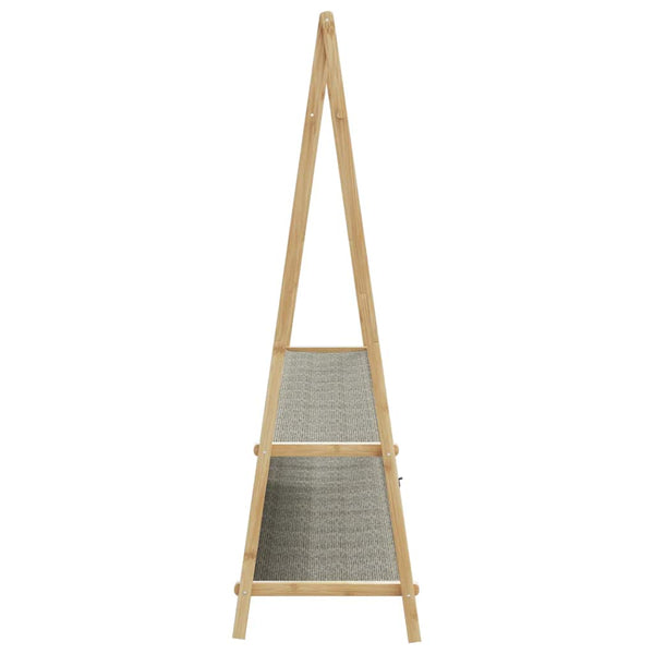 Vaateteline hyllyillä Teofilk 132x45,5x150,5cm (bambu)