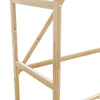 Vaateteline hyllyillä Marisena 110x40x175cm (bambu)
