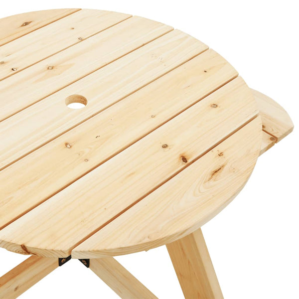 Vollständiger Kindertisch Debroah für 4 Kinder (mit Sonnenschirmloch)