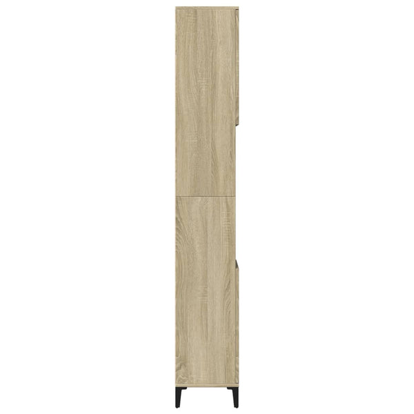 Badezimmerschrank Sonoma Eiche Cinciia 30x30x190cm (Holz)