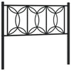 Schwarzes Metallkopfteil Chiamira 107cm