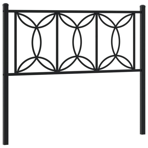 Schwarzes Metallkopfteil Chiamira 107cm