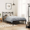 Schwarzes Metallkopfteil Chiamira 107cm