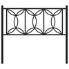 Schwarzes Metallkopfteil Chiamira 107cm