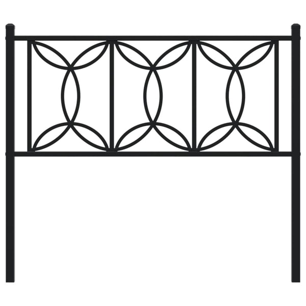 Schwarzes Metallkopfteil Chiamira 107cm