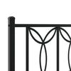Schwarzes Metallkopfteil Chiamira 107cm
