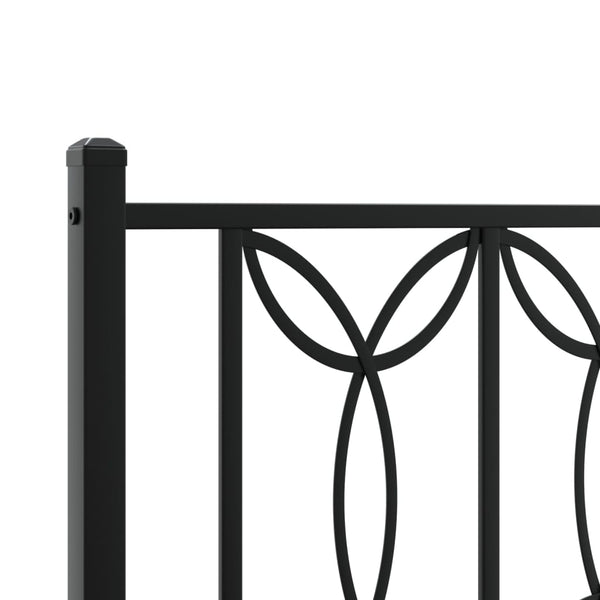 Schwarzes Metallkopfteil Chiamira 107cm