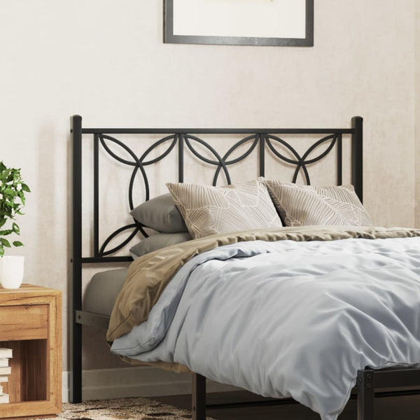 Schwarzes Metallkopfteil Chiamira 107cm