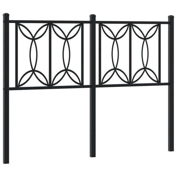 Schwarzes Metallkopfteil Chiamiran 120cm