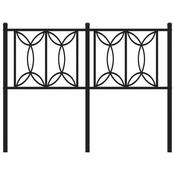Schwarzes Metallkopfteil Chiamiran 120cm