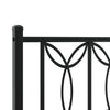 Schwarzes Metallkopfteil Chiamiran 120cm