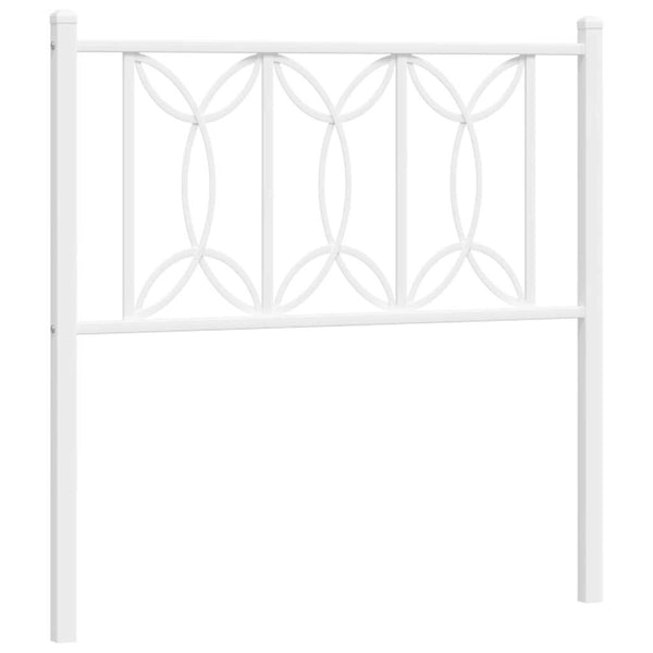 Valkoinen metallinen sängynpääty Chiamiran 75cm