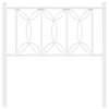 Valkoinen metallinen sängynpääty Chiamiran 75cm
