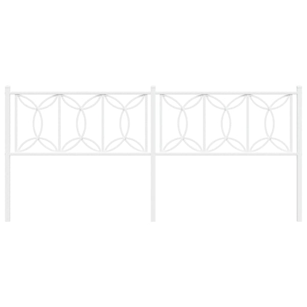 Valkoinen metallinen sängynpääty Chiamiran 200cm