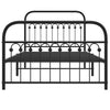 Schwarzes Metallbettgestell mit Kopfteilen Sena 107x203cm