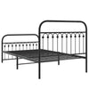 Schwarzes Metallbettgestell mit Kopfteilen Sena 107x203cm