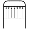 Schwarzes Metallkopfteil Kyriakou 75cm