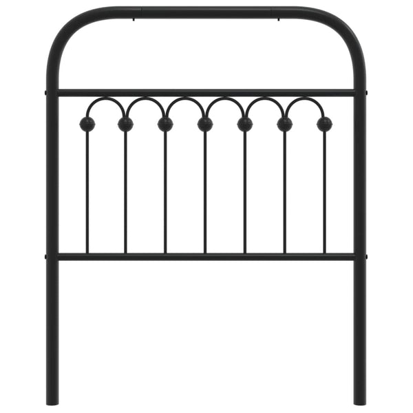 Schwarzes Metallkopfteil Kyriakou 75cm