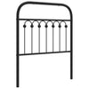 Schwarzes Metallkopfteil Kyriakou 80cm
