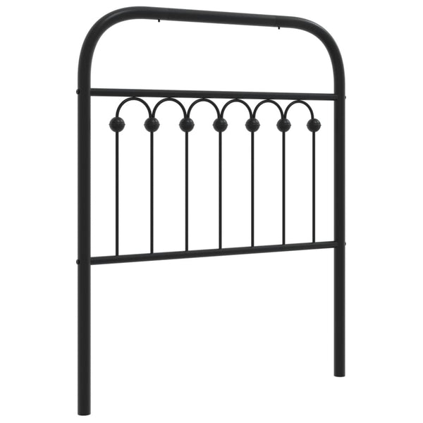 Schwarzes Metallkopfteil Kyriakou 80cm