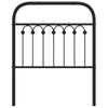 Schwarzes Metallkopfteil Kyriakou 80cm
