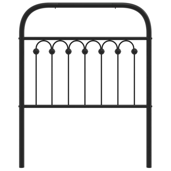 Schwarzes Metallkopfteil Kyriakou 80cm